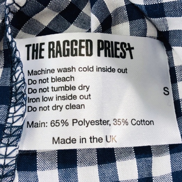 The RAGGED PRIEST Urban Renewal Urban Outfitters Checkered Crop - Picture 3 of 4